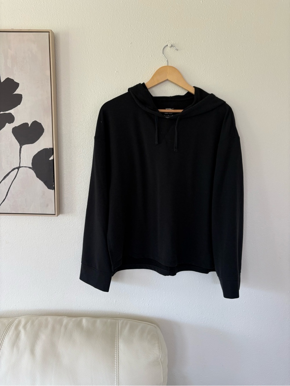 Nike Black Oversized Hoodie with Side Slits - Picture 6 of 10